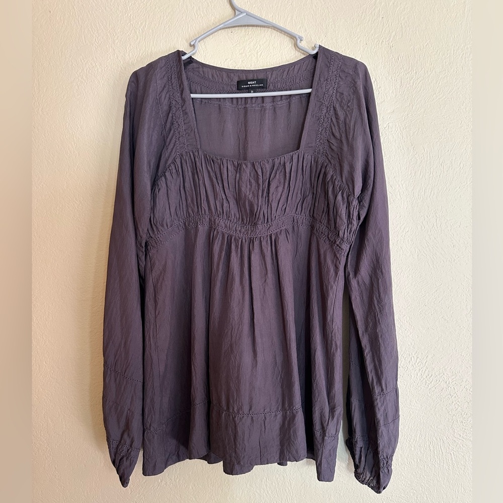 Night Birger Et Mikkelsen Purple Silk Tunic
